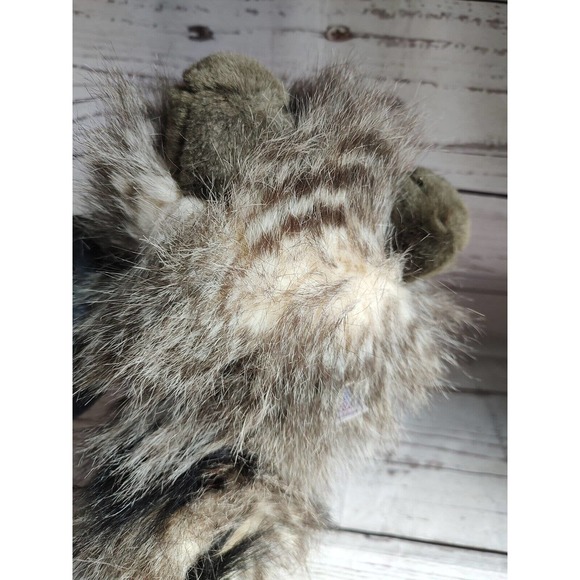 Aurora Soft Fluffy Plush Raccoon Baby Woodland Stuffed Animal Doll 9” Toy - Picture 7 of 9